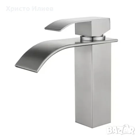 Смесител за умивалник за мивка за баня квадратен тип водопад