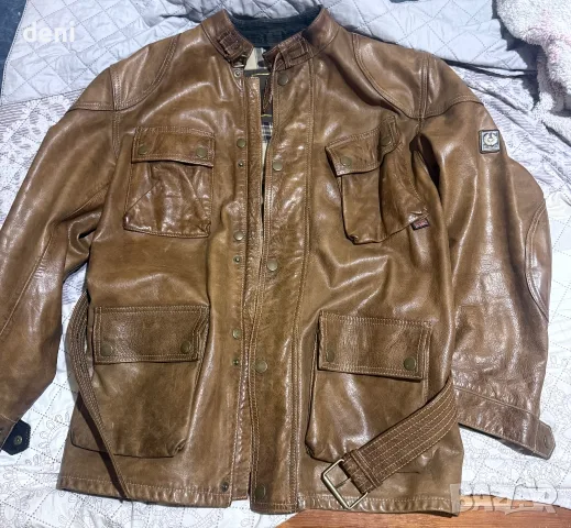 Мъжко кожено яке Belstaff, снимка 6 - Якета - 56632615