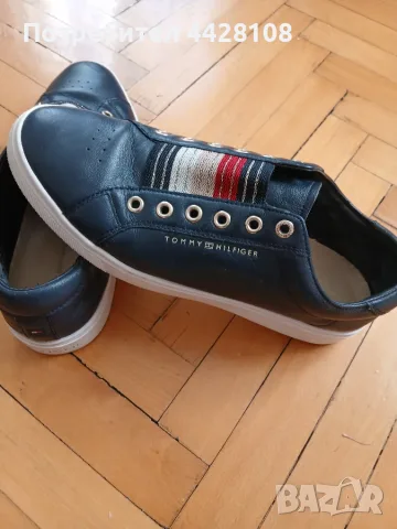 Оригинални кожени кецове Tommy Hilfiger, снимка 3 - Маратонки - 56741809