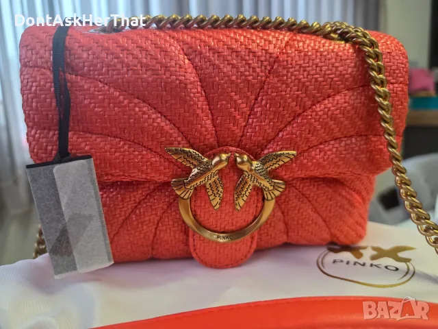 Дамска чанта PINKO, снимка 4 - Чанти - 56657702