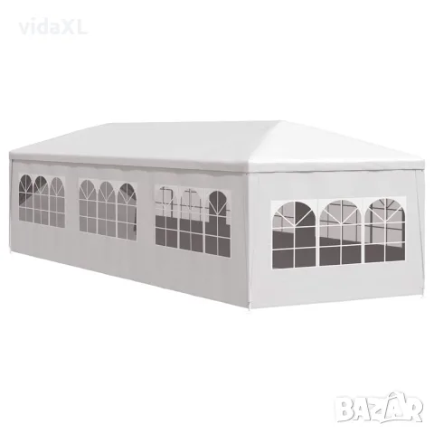 vidaXL Парти шатра, 3х9 м, бяла, снимка 5 - Палатки - 56148390