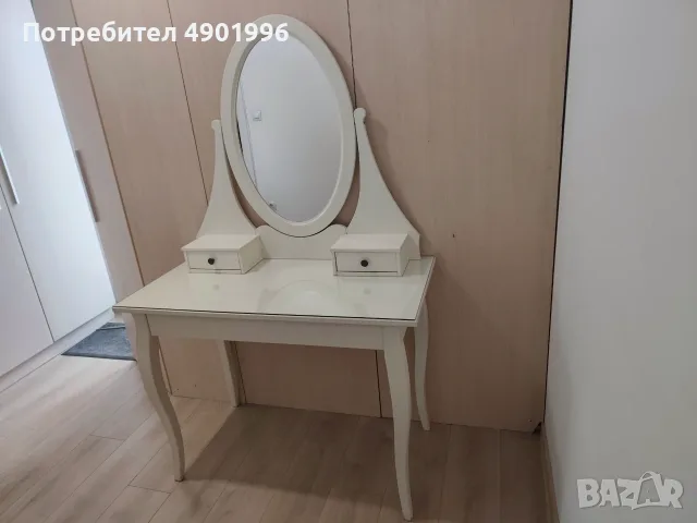 Тоалетка с огледало IKEA Hemnes – бяла  , снимка 2 - Тоалетки - 56733338