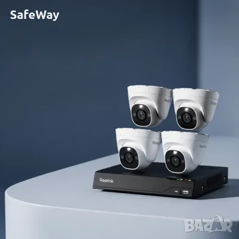 Reolink 5MP PoE комплект с 4 камери + 2TB NVR, снимка 5 - Комплекти за видеонаблюдение - 56594916
