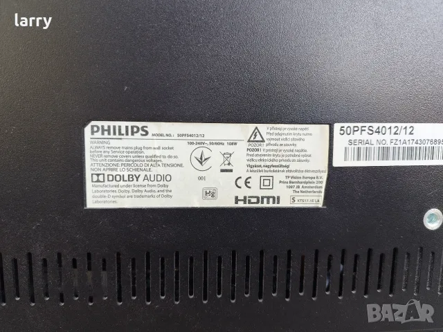 Телевизор Philips 50PFS4012 на части
