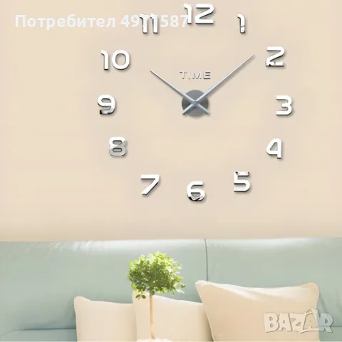 Самозалепващ 3D стенен часовник, снимка 7 - Стенни часовници - 56660401