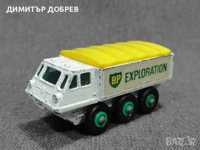 СТАРА РЕТРО МЕТАЛНА КОЛИЧКА ALVIS STALWART BP EXPLORATION TRUCK MATCHBOX ENGLAND