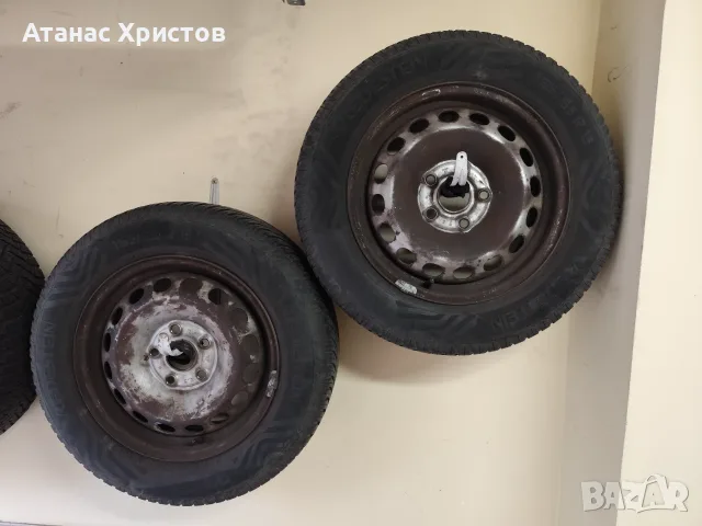 Продавам зимни гуми с джанти 195/65/15