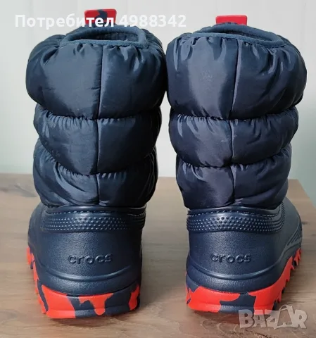 Crocs детски апрески в тъмносиньо, EU 34-, снимка 2 - Детски боти и ботуши - 56636049