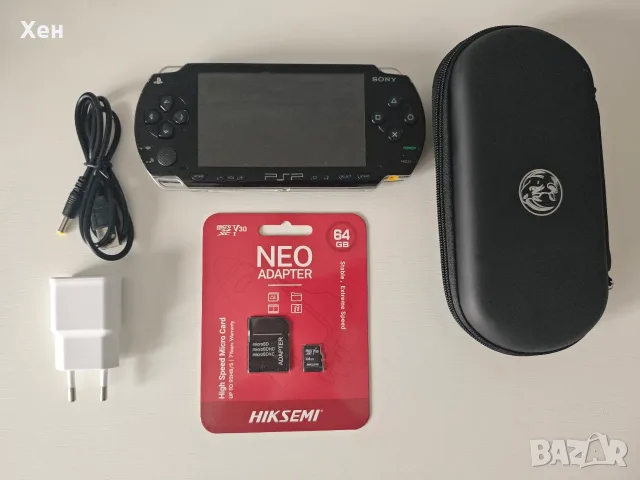 Sony PSP 1000 Playstation Portable - ARK 4 - качени много игри - хакната