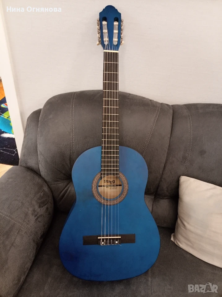 Синя класическа китара STAGG C440 M-BLUE, снимка 1