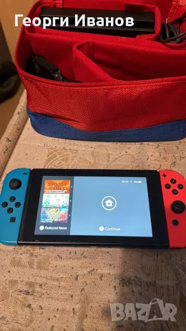 Комплект Nintendo Switch + 128GB MicroSD + Бонус Контролер и Голяма чанта за пренасяне