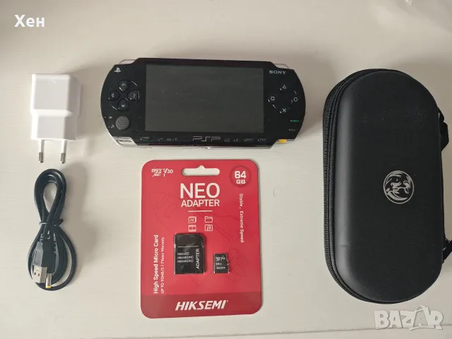 Sony PSP 1000 Playstation Portable - ARK-4 - качени много игри - хакната