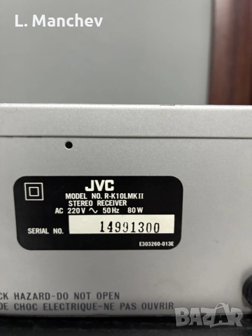 Усилвател JVC R-K10LMK2, снимка 3 - Ресийвъри, усилватели, смесителни пултове - 56672887