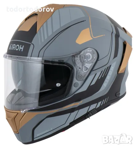 Мото каска AIROH SPARK 2 CHORNO GOLD 2026,L 59-60 см. вградени очила 149.90 €