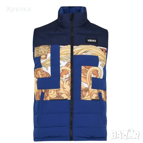 Versace Greca Print Down Gilet - Оригинален мъжки елек р-р 50