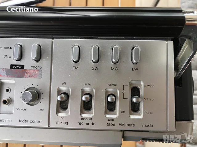 SHARP GF 9191 E -SILVER-радиокасетофон , снимка 11 - Радиокасетофони, транзистори - 56558786