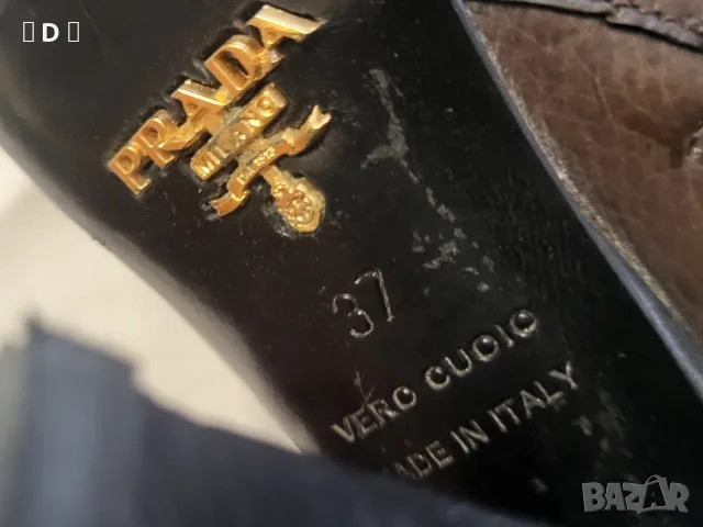 PRADA естествена кожа ОРИГИНАЛНИ ботуши № 37-37,5, снимка 11 - Дамски ботуши - 56743604