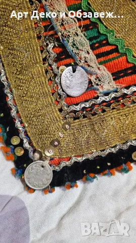 Сърмена престилка от Царско време, снимка 10 - Антикварни и старинни предмети - 56742567