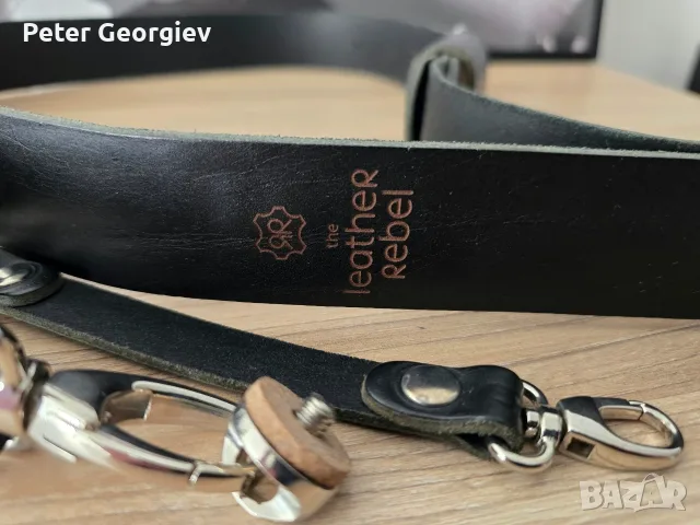 Ръчно правен Фотографски колан от Естествена кожа - през рамо (shoulder strap) - The Leather Rebel