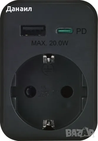 USB РАЗКЛОНИТЕЛ С КОНТАКТ, снимка 2 - Мрежови адаптери - 56620927