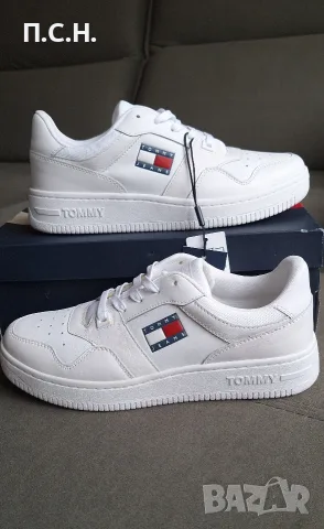 Tommy Jeans нови бели сникърси маратонки 