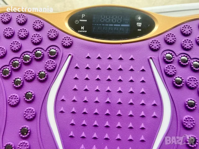 ЧИСТО НОВА! Вибрационна платформа EVOLAND Premium JF-CFM20 | Bluetooth & Ластици, снимка 6 - Фитнес уреди - 56716578