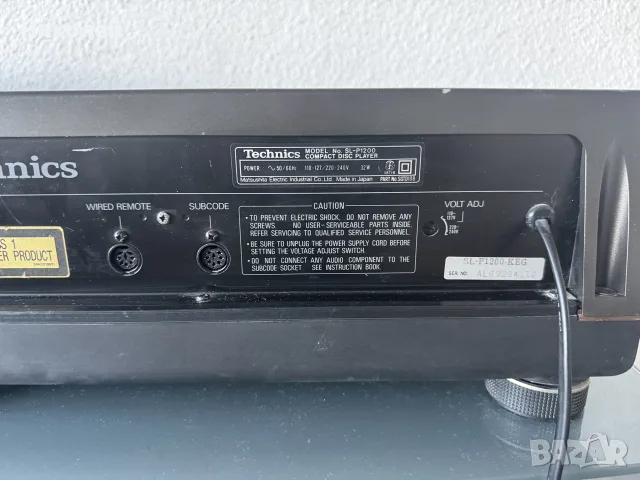 TECHNICS SL-P1200 CD ПЛЕЪР , снимка 9 - Ресийвъри, усилватели, смесителни пултове - 52592604