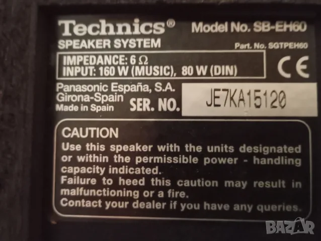 Technics SH-EH 60, снимка 7 - Ресийвъри, усилватели, смесителни пултове - 56554407