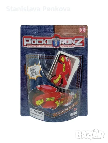 Детска джобна игра PockeTronz - Мотор, червен