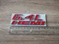 Dodge/Chrysler/Jeep HEMI 6.4L червена емблема, снимка 2