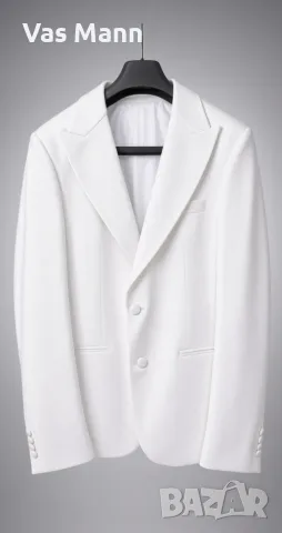 Официално сако Carducci размер 48 бяло Slim Fit – като ново