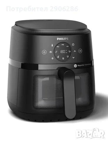 Philips Airfryer 2000 L NA220/00 черен 4,2 L фритюрник с горещ въздух