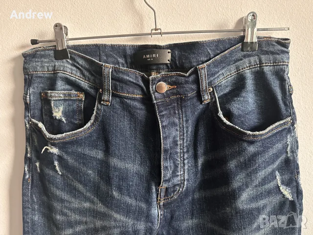 Мъжки дънки AMIRI Original Size 32 / M-L Distressed, снимка 2 - Дънки - 56738407