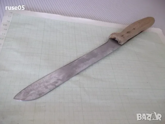 Нож стар с дървена дръжка - 1, снимка 3 - Прибори за хранене, готвене и сервиране - 56680648