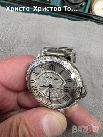 Дамски луксозен часовник  Cartier , снимка 2 - Дамски - 56715731