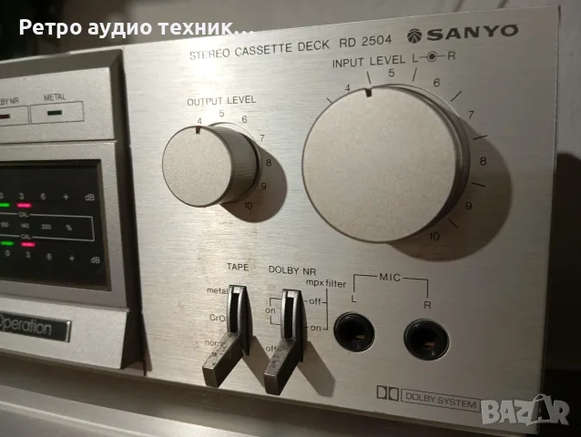 SANYO Stereo Cassette Deck RD2504, снимка 4 - Декове - 56711748
