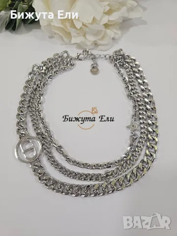 Колие медицинска стомана CD , снимка 3 - Колиета, медальони, синджири - 56573643