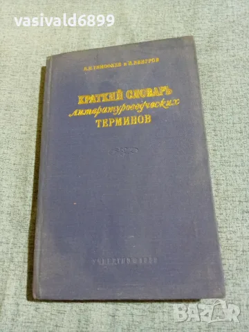 "Кратък речник на литературните термини"