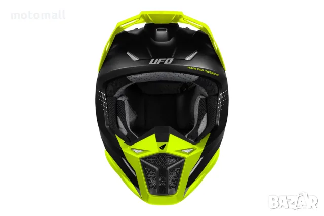 Мотокрос каска UFO RAYSON BLACK/FLUO, снимка 3 - Аксесоари и консумативи - 56678824