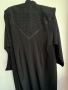 Черна дълга мантия с бродерия, снимка 6