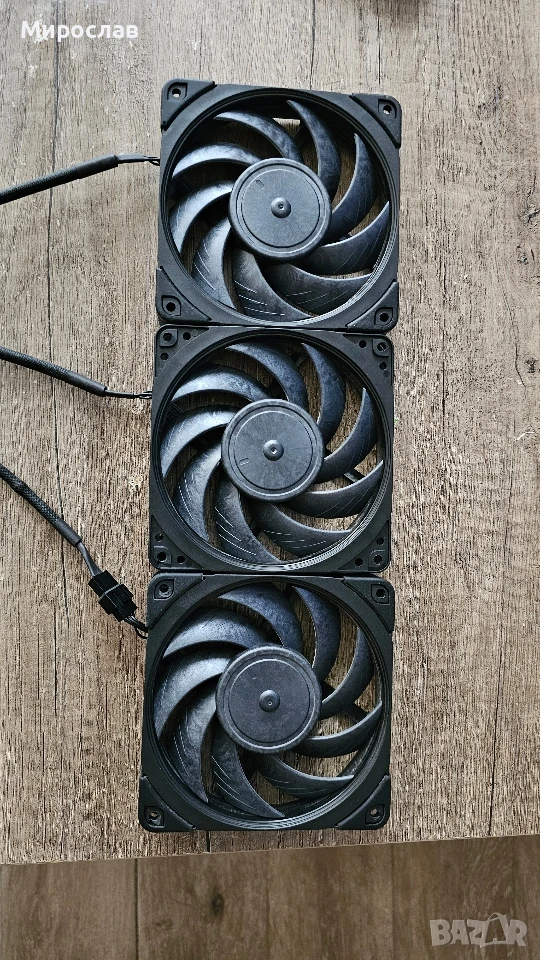3x Noctua NF-A12x25 chromax.black, снимка 1
