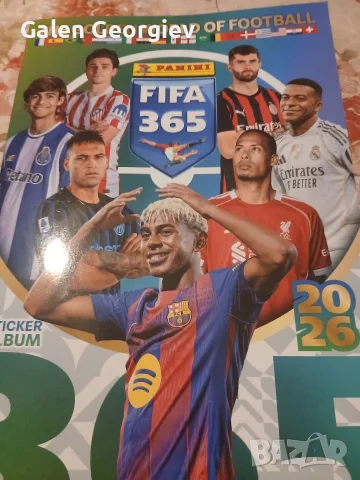 Албум FIFA 365 2026 стикери панини/panini