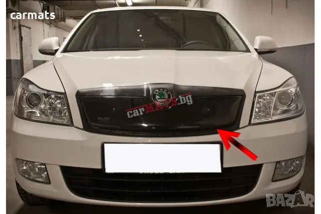 Зимен дефлектор (протектор) за решетка HЕКО за Skoda Octavia (2007-2013) - upper