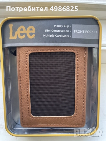 Мъжки Кожен Портофел Lee оригинален, снимка 3 - Портфейли, портмонета - 56612984