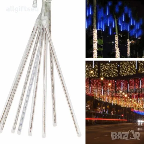 LED Висулки "Падащ сняг" White, снимка 2 - Лед осветление - 56681362