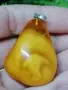 Масивна висулка кехлибар и сребро, снимка 4