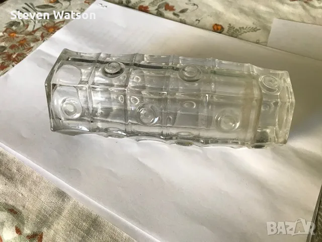 Ваза руска, стъклена, снимка 2 - Вази - 56580768