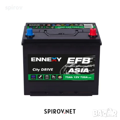 Акумулатор Ennexy EFB JIS 12V 75AH 720A