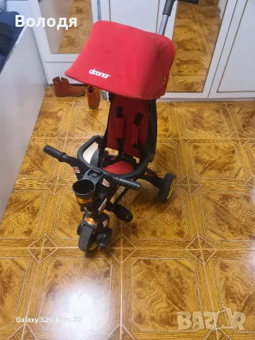 Сгъваема детска триколка Doona Liki Trike с аксесоари – компактна и удобна