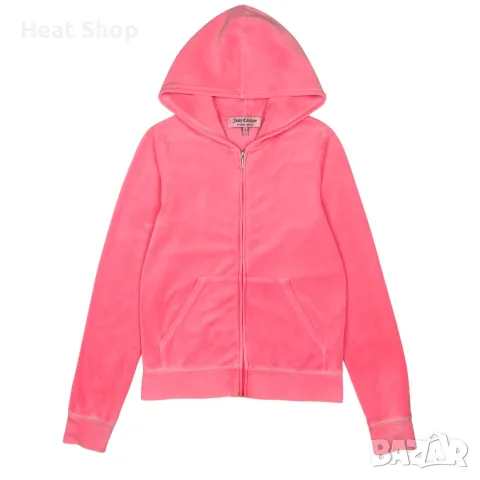 Дамски суичър Juicy Couture Y2K S12 Diamante Zip Up Velour Track Hoodie